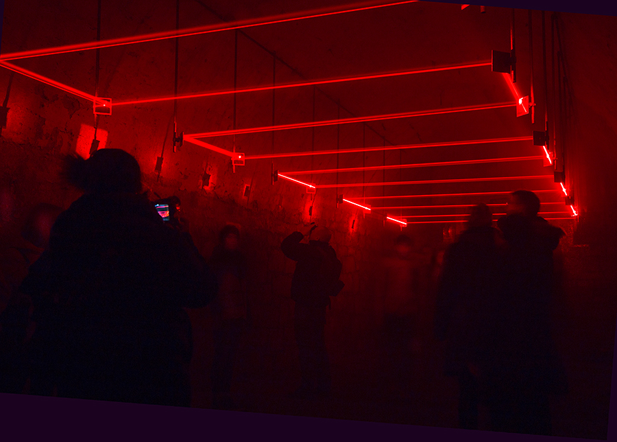 laser installation 2018 Hildesheim (Germany)