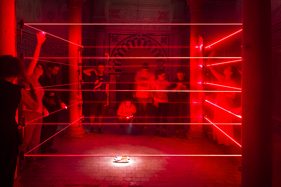 laser installation 2017 Tunis (Tunesia)