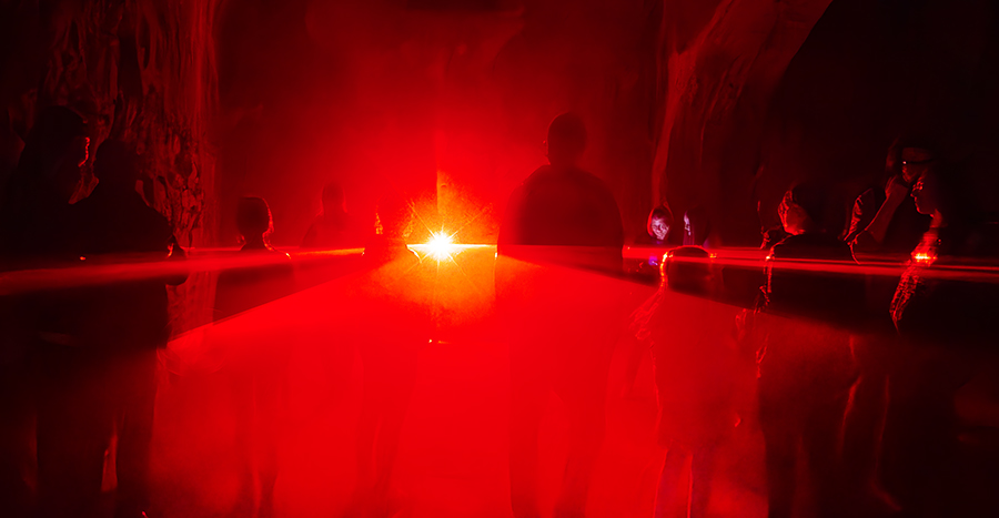 laser installation Lichtebene 2023 Unna (Germany)