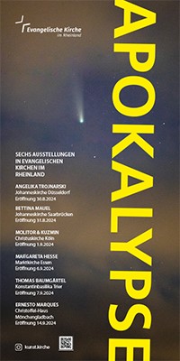 simmuliertes Bild der Installation, Ausstellung Apakalypse in der Marktkirche (Essen)